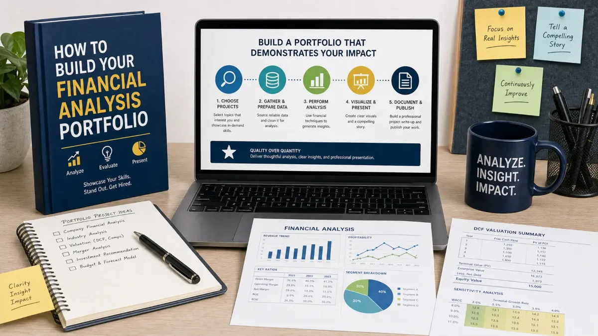 How to Build Your Financial Analysis Portfolio — illustrated data analysis guide from Corgage